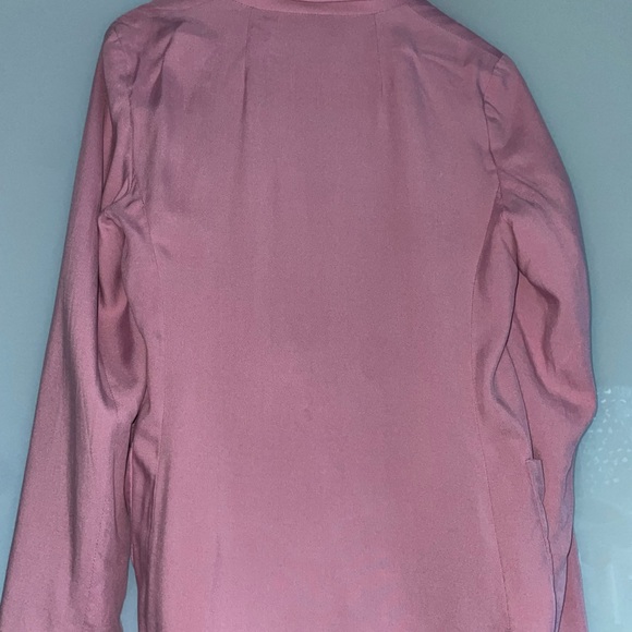 Loved, Like New Condition, Women’s Dusty Pink Tula Pocketed Blazer Jacket Size 6 - Picture 6 of 9
